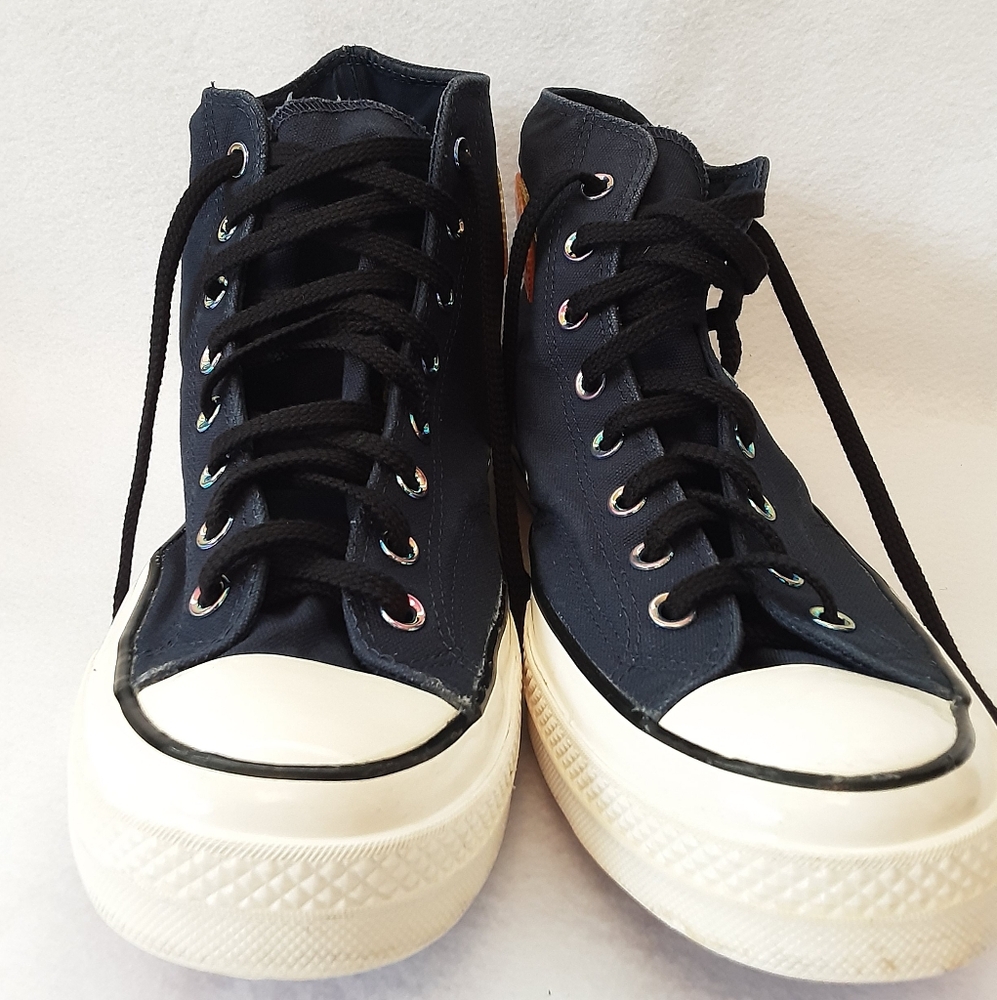 Converse Blue High-Top Sneakers with White Details